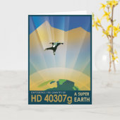 Sci-Fi Travel Ad, Planet HD 40307g Kaart (Gele Bloem)