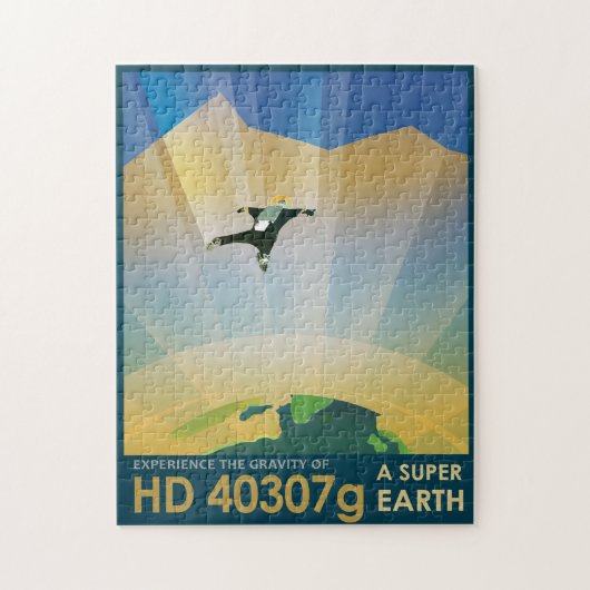 Sci-Fi Travel Ad, Planet HD 40307g Legpuzzel (Verticaal)