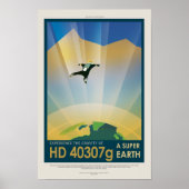 Sci-Fi Travel Ad, Planet HD 40307g Poster (Voorkant)
