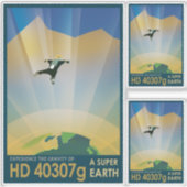 Sci-Fi Travel Ad, Planet HD 40307g Sticker (Voorkant)