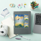 Sci-Fi Travel Ad, Planet HD 40307g Sticker (iPad Cover)