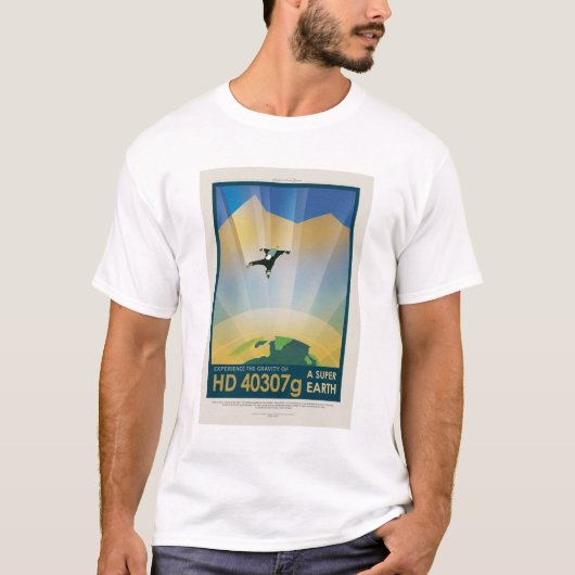 Sci-Fi Travel Ad, Planet HD 40307g T-shirt (Voorkant)