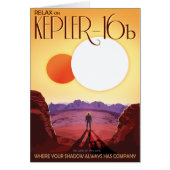 Sci-Fi Travel Ad, Planet Kepler-16b (Voorkant)