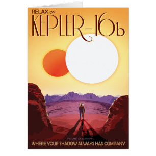 Sci-Fi Travel Ad, Planet Kepler-16b