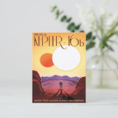 Sci-Fi Travel Ad, Planet Kepler-16b Briefkaart (Staand voorkant)