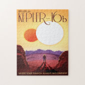 Sci-Fi Travel Ad, Planet Kepler-16b Legpuzzel (Verticaal)