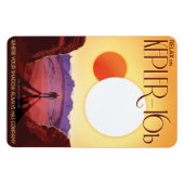 Sci-Fi Travel Ad, Planet Kepler-16b Magneet (Horizontaal)