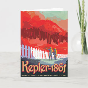 Sci-Fi Travel Ad, Planet Kepler-186f Kaart