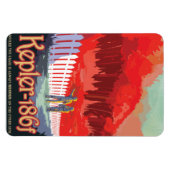 Sci-Fi Travel Ad, Planet Kepler-186f Magneet (Horizontaal)