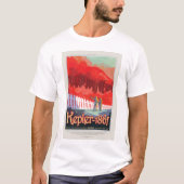 Sci-Fi Travel Ad, Planet Kepler-186f T-shirt (Voorkant)