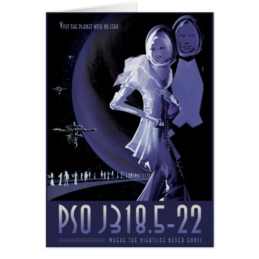 Sci-Fi Travel Ad, Planet PSO J318.5-22 (Voorkant)