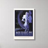 Sci-Fi Travel Ad, Planet PSO J318.5-22 Canvas Afdruk (Voorkant)