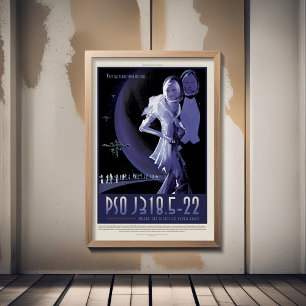 Sci-Fi Travel Ad, Planet PSO J318.5-22 Foto Afdruk
