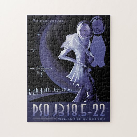 Sci-Fi Travel Ad, Planet PSO J318.5-22 Legpuzzel (Verticaal)