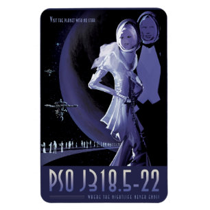 Sci-Fi Travel Ad, Planet PSO J318.5-22 Magneet