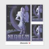 Sci-Fi Travel Ad, Planet PSO J318.5-22 Sticker (Vel)