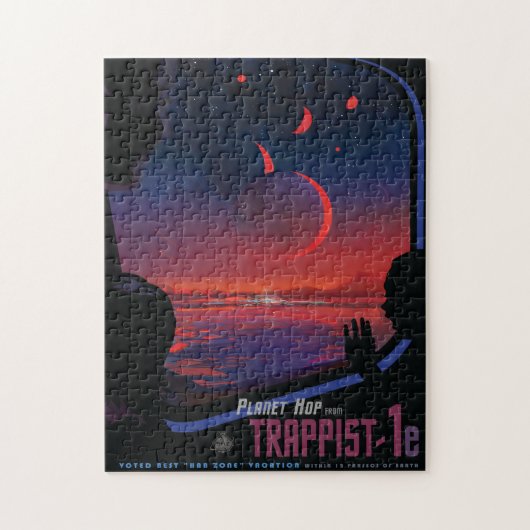 Sci-Fi Travel Ad, Planet Trapist-1e Legpuzzel (Verticaal)