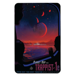 Sci-Fi Travel Ad, Planet Trapist-1e Magneet