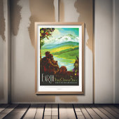 Sci-Fi Travel en Planet Earth Poster