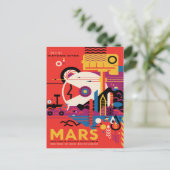 Sci-Fi Travel en Planet Mars Briefkaart (Staand voorkant)