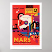 Sci-Fi Travel en Planet Mars Poster (Voorkant)