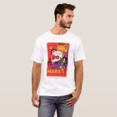 Sci-Fi Travel en Planet Mars T-shirt (Voorkant volledig)