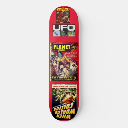SCI FI UFO JMT8 1/4" Skateboard Dek (Voorkant)