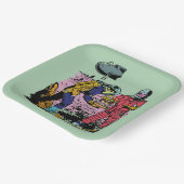 Sci-Fi Verjaardagsfeestje Ruimtetijd Science Ficti Papieren Bordje (Gebogen)