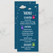 Sci Fi Vliegende Schotel Menu (Voorkant / Achterkant)