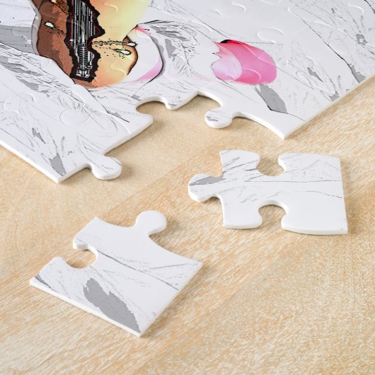 Sci Fi Vrouw Cyborg Legpuzzel (Zijkant)