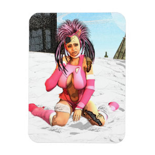 Sci Fi Vrouw Cyborg Magneet