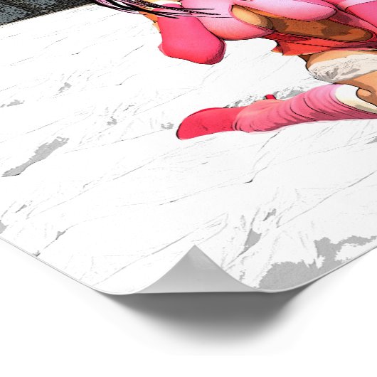 Sci Fi Vrouw Cyborg Poster (Hoek)