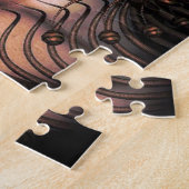 Sci-Fi-vrouw in futuristisch hoofdadres Legpuzzel (Zijkant)