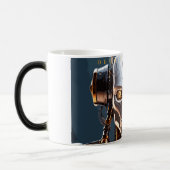 Sci-Fi Witte Goud Android Deus Ex Machina Magische Mok (Links)