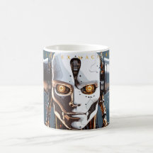 Sci-Fi Witte Goud Android Deus Ex Machina
