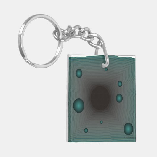 Sci Fi Wormgat Alien UFO Space Extra Terrestrial Sleutelhanger (Voorkant Links)