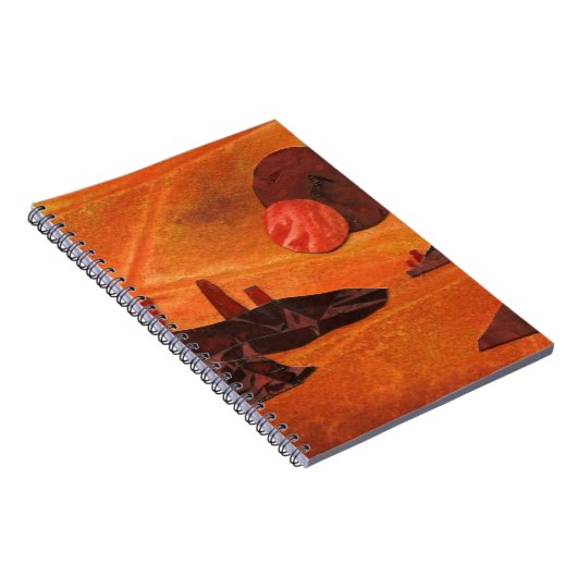 Sci-Fi "Zeeen of Fire" dubbele zon, lava zeeen wer Notitieboek (Rechterzijde)