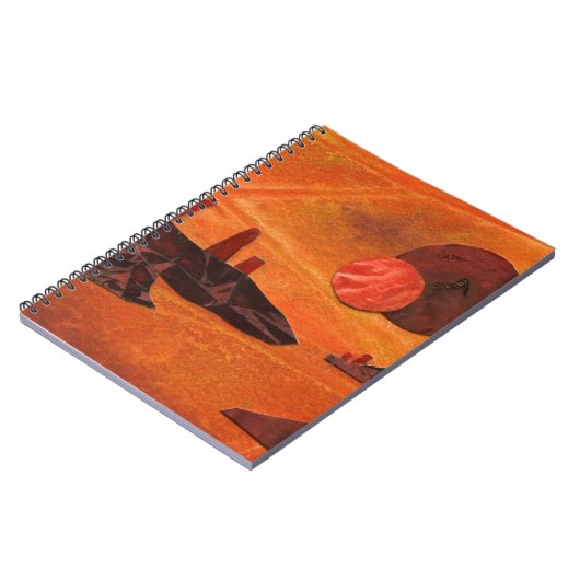 Sci-Fi "Zeeen of Fire" dubbele zon, lava zeeen wer Notitieboek (Linkerzijde)