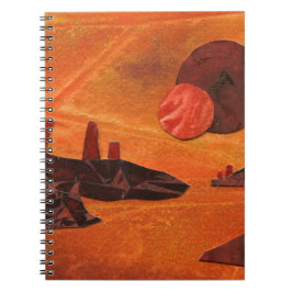 Sci-Fi "Zeeen of Fire" dubbele zon, lava zeeen wer Notitieboek