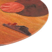 Sci-Fi "Zeeen of Fire" dubbele zon, lava zeeen wer Snijplank (Hoek)