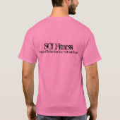 sci fitness training logo 002, Nev... - Gepersonal T-shirt (Achterkant)