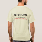 sci fitness training logo 002, nooit opgeven t-shirt (Achterkant)