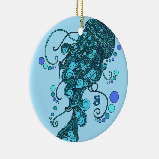 SCI - Jellyfish - String Cheese Incident - Tequill Keramisch Ornament (Rechts)