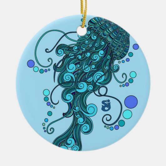 SCI - Jellyfish - String Cheese Incident - Tequill Keramisch Ornament (Voorkant)