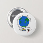 'Sci Man Fan' speld/ Ronde Button 5,7 Cm (Voorkant /achterkant)
