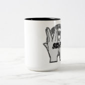 Sci-Vijf koffie-Mok Tweekleurige Koffiemok (Center)