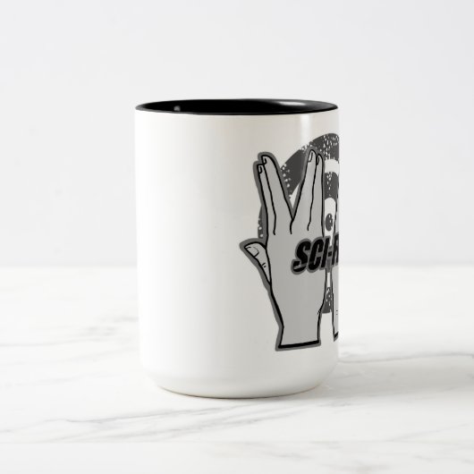 Sci-Vijf koffie-Mok Tweekleurige Koffiemok (Center)