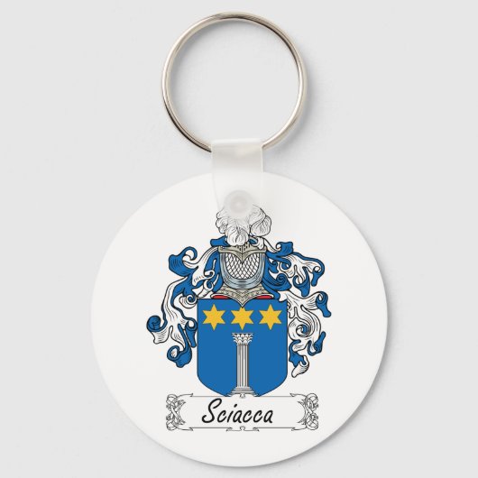 Sciacca Family Crest Sleutelhanger (Voorkant)