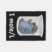 Science & Technology Funny Chemistry 1 Mole L Fleece Deken (Voorkant (Horizontaal))