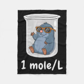 Science &amp; Technology Funny Chemistry 1 Mole L  Fleece Deken (Voorkant)